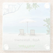 Aah... Pensionierung. Frohe Weihnachten, Glasuntersetzer (Rückseite)