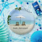 Aah... Pensionierung. Pappteller (Party)