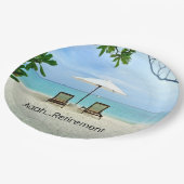 Aah... Pensionierung. Pappteller (Schrägansicht)