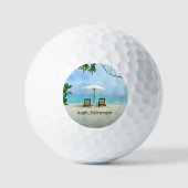 Aah... Pensionierung, populäres Design, Golfball (Vorderseite)