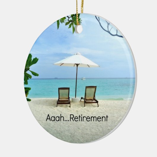 Aah... Pensionierung, populäres Design, Keramik Ornament (Links)