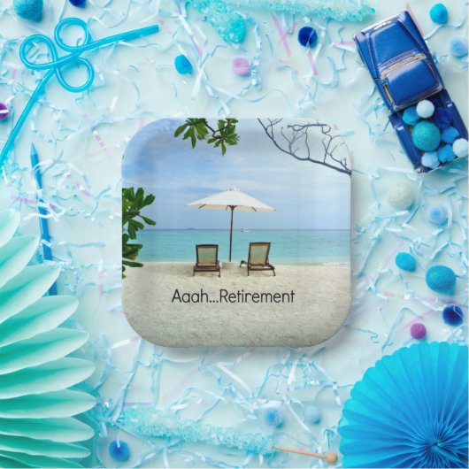 Aah... Pensionierung, populäres Design, Pappteller (Party)