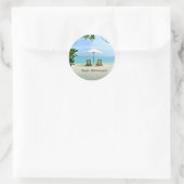 Aah... Pensionierung, populäres Design, Runder Aufkleber (Tasche)