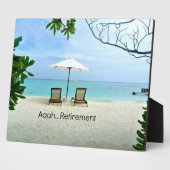 Aah...Ruhestand, Entspannung am Strand Fotoplatte (Seite)