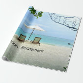 Aah...Ruhestand, Entspannung am Strand Geschenkpapier (Ungerollt)