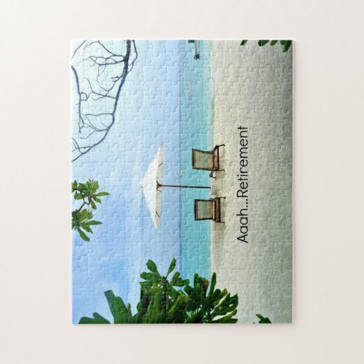 Aah...Ruhestand, Entspannung am Strand Puzzle (Vertikal)