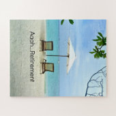 Aah...Ruhestand, Entspannung am Strand Puzzle (Horizontal)