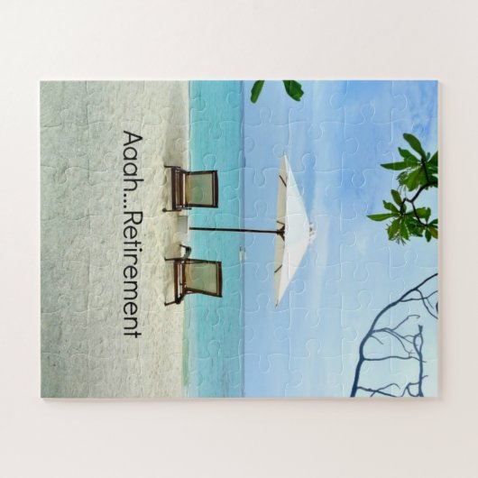 Aah...Ruhestand, Entspannung am Strand Puzzle (Horizontal)