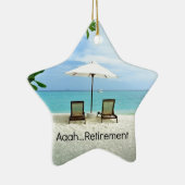 Aah...ruhestand Keramik Ornament (Rechts)