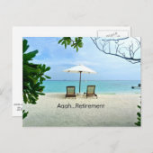 Aah...ruhestand Postkarte (Vorne/Hinten)