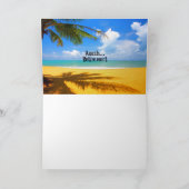 Aah...Ruhestand und Entspannung Dankeskarte (Innenseite)