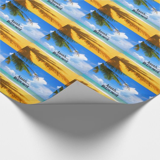 Aah...Ruhestand und Entspannung Geschenkpapier (Ecke)