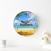 Aah...Ruhestand und Entspannung Große Wanduhr (Zuhause)