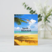 Aah...Ruhestand und Entspannung Postkarte (Stehend Vorderseite)