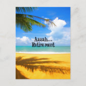Aah...Ruhestand und Entspannung Postkarte (Vorderseite)