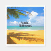 Aah...Ruhestand und Entspannung Serviette (Vorderseite)