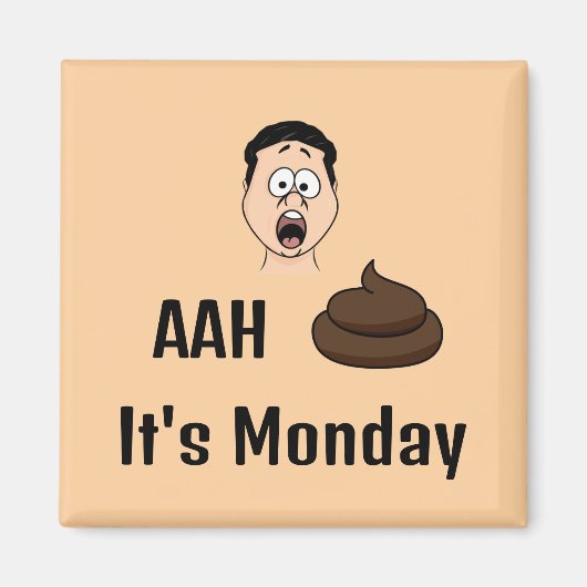 AAh S%# Es ist Montag-Magnet Magnet (Vorne)