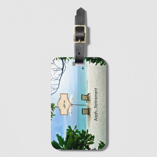 Aah...VorLAGE Gepäckanhänger (Vorderseite Vertikal)