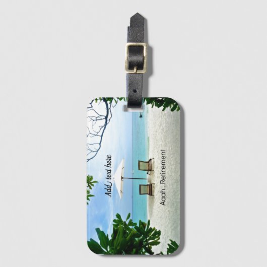 Aah...VorLAGE Gepäckanhänger (Vorderseite Vertikal)