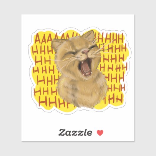 AAHHnimal - Katze Aufkleber (Blatt)