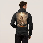 AAI Zip-Up Hoodie – Front Logo / Back Jesus Design (Schwarz voll)