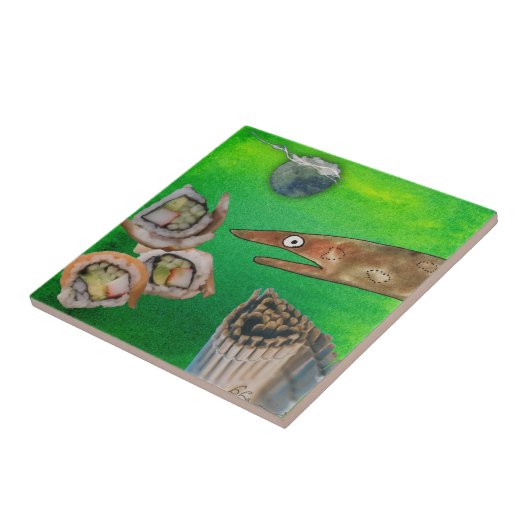 Aal- und Sushi-Keramik Fliese (Seite)