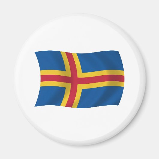 Aaland Flag Magnet (Vorne)