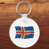 Aaland Flag Schlüsselanhänger (Vorderseite)