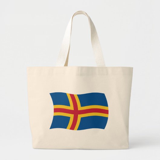 Aaland Flag Tote Bag Jumbo Stoffbeutel (Vorne)