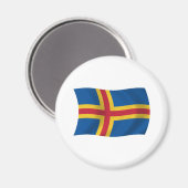 Aaland-Flaggenmagnet Magnet (Vorderseite/Rückseite)