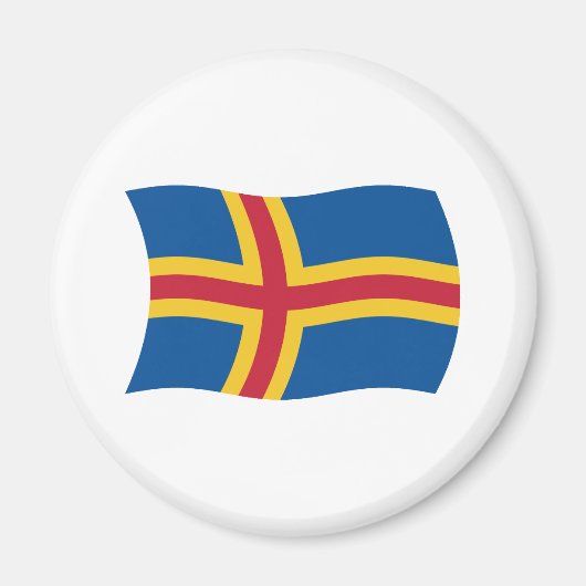 Aaland-Flaggenmagnet Magnet (Vorne)