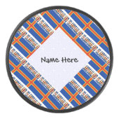 Aaland Islands Ålander Flag Personalisiert gefiebe Eishockey Puck (Vorderseite)