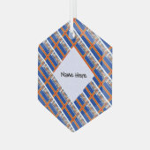 Aaland Islands Ålander Flag Personalisiert gefiebe Ornament Aus Glas (Vorderseite Links)