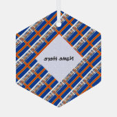 Aaland Islands Ålander Flag Personalisiert gefiebe Ornament Aus Glas (Rückseite)