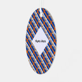 Aaland Islands Ålander Flag Personalisiert gefiebe Ornament Aus Metall (Vorderseite links)