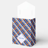 Aaland Islands Ålander Flag Tiled Blue Personal Geschenkschachtel (Geöffnet)