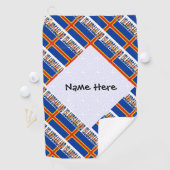 Aaland Islands and Ålander Flag geteert Personalis Golfhandtuch (Insitu)