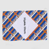 Aaland Islands and Ålander Flag geteert Personalis Golfhandtuch (Horizontal)