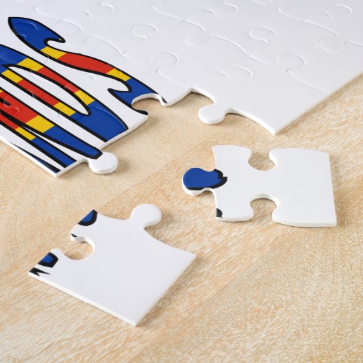 Aaland Islands and Ålander Flag Personalisiert Puzzle (Seite)