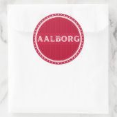 Aalborg City Pride Emblem – Danish Identity Runder Aufkleber (Tasche)