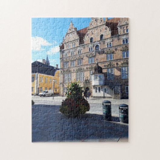 Aalborg City Square in Denmark Puzzle (Vertikal)