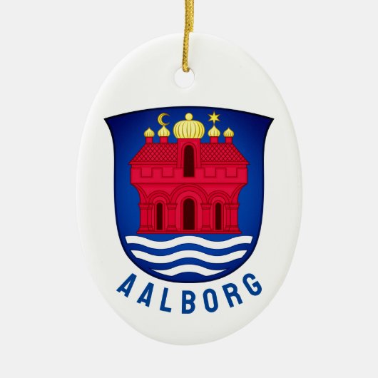 Aalborg - DÄNEMARK Keramik Ornament (Vorne)