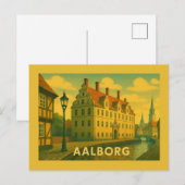 Aalborg Dänemark Stadtansicht Postkarte (Vorne/Hinten)