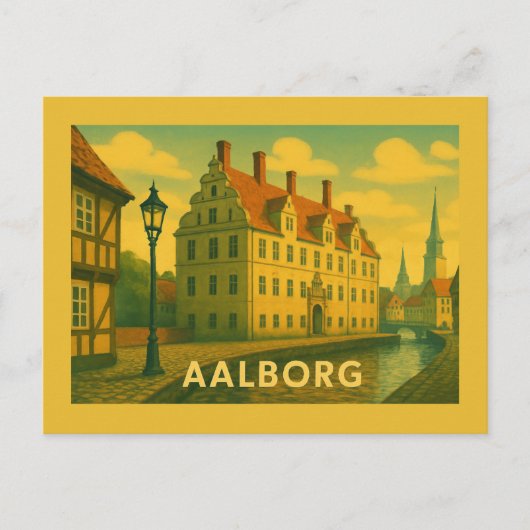 Aalborg Dänemark Stadtansicht Postkarte (Vorderseite)