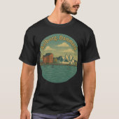 Aalborg Dänemark Stadtansicht T-Shirt (Vorderseite)