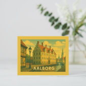 Aalborg Denmark Cityscape Postkarte (Stehend Vorderseite)