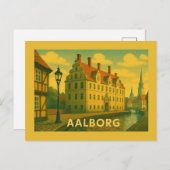 Aalborg Denmark Cityscape Postkarte (Vorne/Hinten)