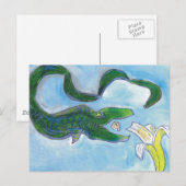 Aale essen Bananen! Postkarte (Vorne/Hinten)