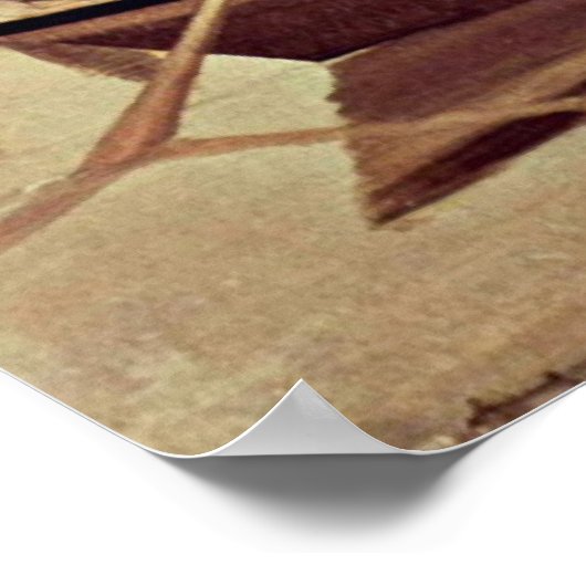 Aale in Setauket von William Sidney Mount Poster (Ecke)