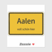 Aalen Aufkleber Sticker Autoaufkleber (Blatt)